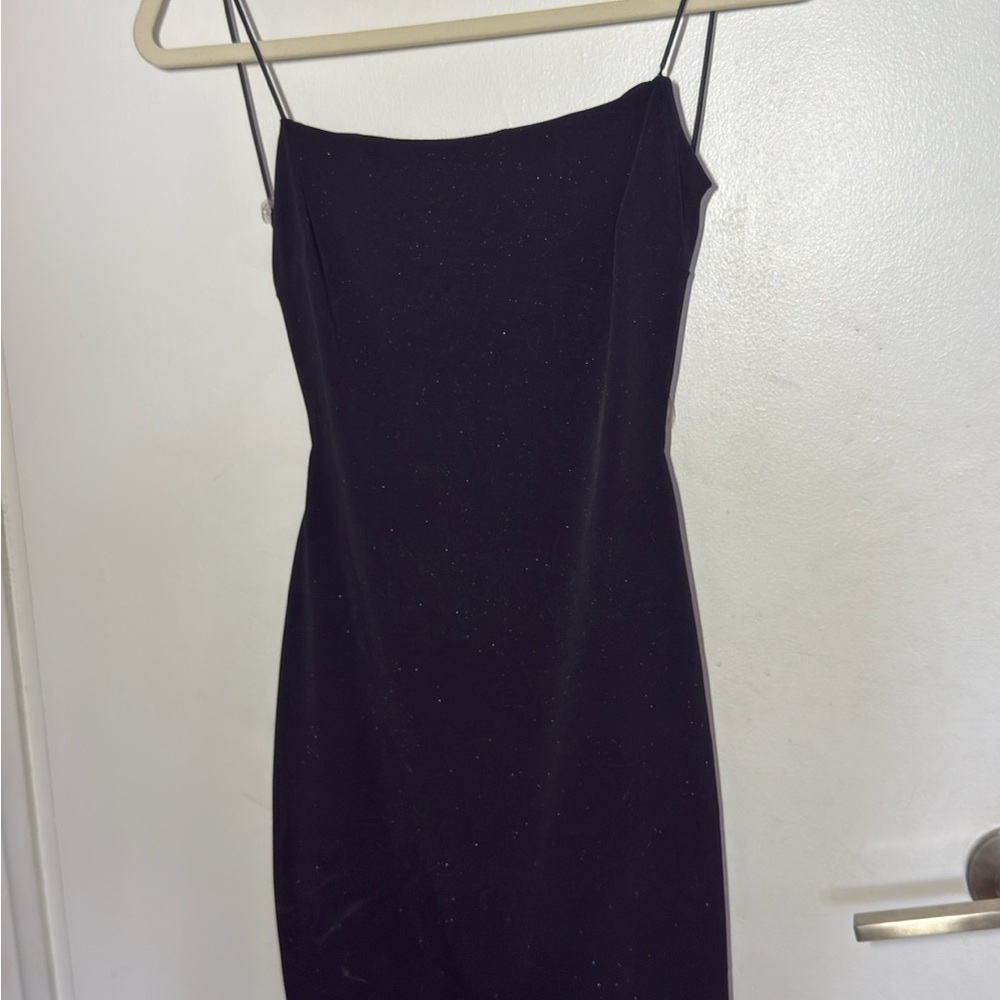 Windsor Black Spaghetti Strap Mini Dress